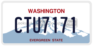 CTU7171  license plate in WA