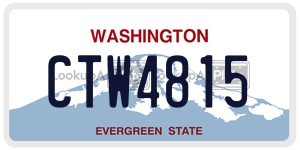 CTW4815  license plate in WA
