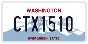 CTX1510  license plate in WA