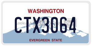 CTX3064 license plate in Washington