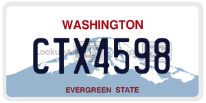 CTX4598  license plate in WA