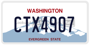 CTX4907  license plate in WA