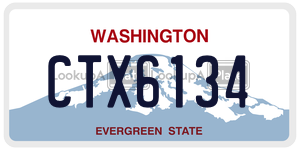 CTX6134  license plate in WA