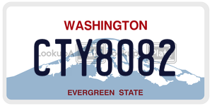 CTY8082  license plate in WA
