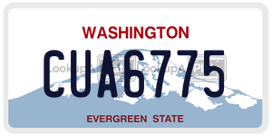 CUA6775  license plate in WA