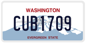 CUB1709  license plate in WA