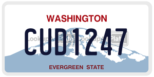 CUD1247  license plate in WA