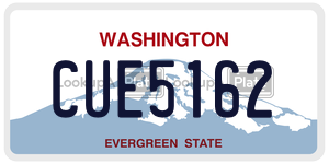 CUE5162  license plate in WA