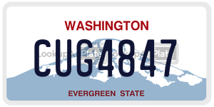 CUG4847  license plate in WA