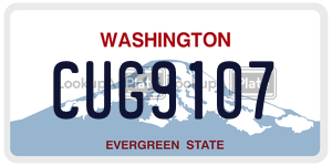 CUG9107  license plate in WA