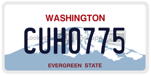CUH0775  license plate in WA