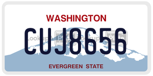 CUJ8656  license plate in WA
