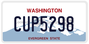 CUP5298  license plate in WA