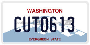 CUT0613  license plate in WA