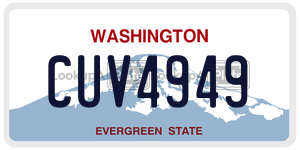 CUV4949  license plate in WA
