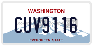 CUV9116  license plate in WA