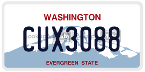 CUX3088  license plate in WA