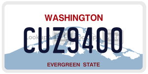 CUZ9400  license plate in WA