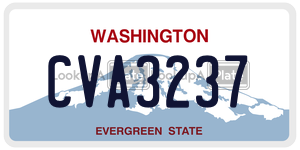 CVA3237  license plate in WA