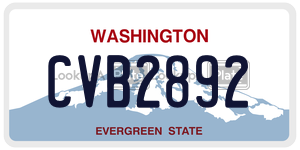CVB2892  license plate in WA