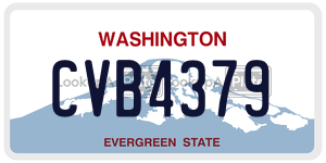 CVB4379  license plate in WA
