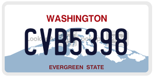 CVB5398  license plate in WA