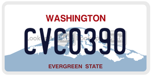 CVC0390  license plate in WA