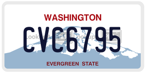 CVC6795  license plate in WA