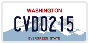 CVD0215  license plate in WA