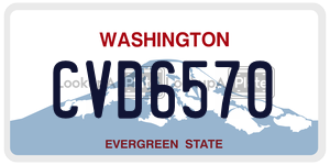 CVD6570  license plate in WA