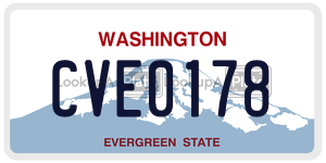 CVE0178  license plate in WA