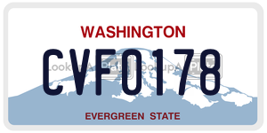 CVF0178  license plate in WA