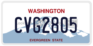 CVG2805  license plate in WA