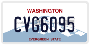 CVG6095  license plate in WA