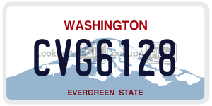 CVG6128  license plate in WA