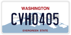 CVH0405  license plate in WA