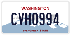 CVH0994  license plate in WA