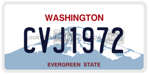 CVJ1972  license plate in WA