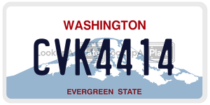 CVK4414  license plate in WA