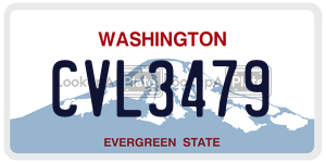 CVL3479  license plate in WA