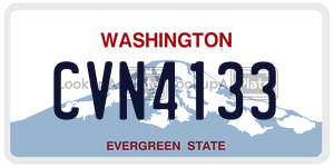 CVN4133  license plate in WA