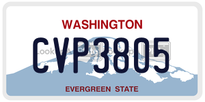 CVP3805  license plate in WA