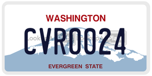 CVR0024  license plate in WA