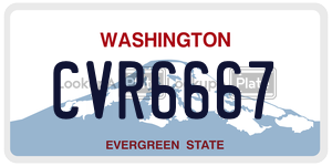 CVR6667  license plate in WA
