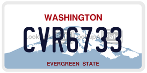 CVR6733  license plate in WA
