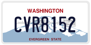 CVR8152  license plate in WA