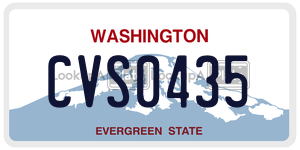 CVS0435  license plate in WA