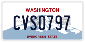 CVS0797 license plate in Washington