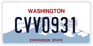 CVV0931  license plate in WA
