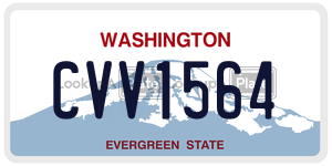 CVV1564  license plate in WA